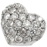ノンブランド NON BRAND ダイヤ 1.0ct ハートモチーフ ホワイトゴールド K18WG ダイヤモンド ペンダントトップ パヴェ 18K 750 WG ネックレストップ チャーム