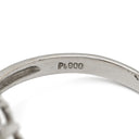 ノンブランド NON BRAND オパール ダイヤ プラチナシルバー Pt900 オパール ダイヤモンド リング 指輪 オーバルカボションカット 1石 1粒 遊色 14号
