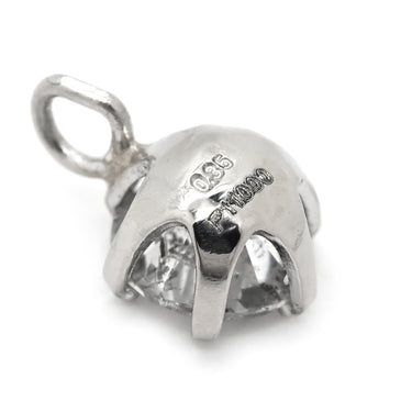 ノンブランド NON BRAND ダイヤモンド 0.35ct プラチナシルバー Pt1000 ダイヤモンド ペンダントトップ 1P 1粒 1石 ネックレストップ プラチナ1000