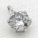 ノンブランド NON BRAND ダイヤモンド 0.35ct プラチナシルバー Pt1000 ダイヤモンド ペンダントトップ 1P 1粒 1石 ネックレストップ プラチナ1000