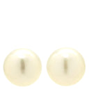 ノンブランド NON BRAND パール 7.4mm ホワイト×イエローゴールド K18YG パール ピアス 白 真珠 1粒 1P Au750 18K 18金 スタッドピアス