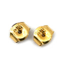 ノンブランド NON BRAND パール 7.4mm ホワイト×イエローゴールド K18YG パール ピアス 白 真珠 1粒 1P Au750 18K 18金 スタッドピアス