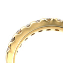 ノンブランド NON BRAND ダイヤモンド 0.50ct 一文字 イエローゴールド K18YG ダイヤモンド リング 指輪 18K 750 YG 9石 9粒 10号