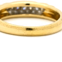 ノンブランド NON BRAND ダイヤモンド デザインリング イエローゴールド K18YG ダイヤモンド リング 指輪 18K 750 YG パヴェ 9.5号