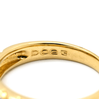 ノンブランド NON BRAND ダイヤモンド デザインリング イエローゴールド K18YG ダイヤモンド リング 指輪 18K 750 YG パヴェ 9.5号