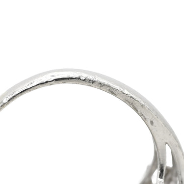 ノンブランド NON BRAND ダイヤモンド 0.55ct フラワーモチーフ プラチナシルバー Pt900 ダイヤモンド リング 指輪 プラチナ900 花 デザインリング ラウンドブリリアント 7.5号