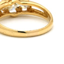 ノンブランド NON BRAND ダイヤモンド 0.82ct 0.38ct デザインリング イエローゴールド K18YG ダイヤモンド リング 指輪 18K 750 YG 大粒 3P ラウンドブリリアント 14号