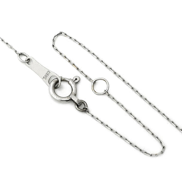 ノンブランド NON BRAND ダイヤモンド ホワイトゴールド K18WG ダイヤモンド ネックレス Au750 18K 18金 7P 7石 7粒 スマイルデザイン アーチ カーブ型 アズキチェーン