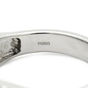 ノンブランド NON BRAND ダイヤ 1.00ct 一文字リング プラチナシルバー Pt900 ダイヤモンド リング 指輪 プラチナ900 バゲットカット ラウンドブリリアント 15号