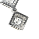 タサキ TASAKI ダイヤ 3連 ホワイトゴールド K18WG ダイヤモンド ネックレス TASAKI Au750 18K WG ネックレストップ スクエア 2WAY