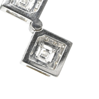 タサキ TASAKI ダイヤ 3連 ホワイトゴールド K18WG ダイヤモンド ネックレス TASAKI Au750 18K WG ネックレストップ スクエア 2WAY