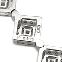 タサキ TASAKI ダイヤ 3連 ホワイトゴールド K18WG ダイヤモンド ネックレス TASAKI Au750 18K WG ネックレストップ スクエア 2WAY