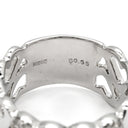 ノンブランド NON BRAND ハートモチーフ ダイヤ ホワイトゴールド K18WG ダイヤモンド リング 指輪 デザインリング パヴェ 18K 750WG 15.5号
