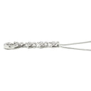 ノンブランド NON BRAND ダイヤ 0.43ct デザインペンダント ホワイトゴールド K18WG ダイヤモンド K14WG(チェーン) ネックレス ドロップ スウィング 18K 750 WG