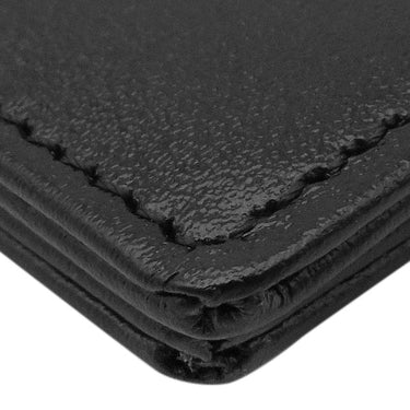 モンブラン Montblanc マイスターシュテュック 6cc ウォレット ブラック レザー 二つ折り財布 シルバー金具 黒