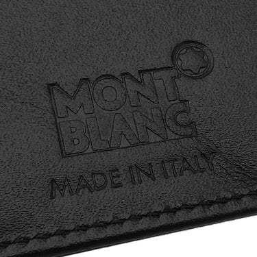 モンブラン Montblanc マイスターシュテュック 6cc ウォレット ブラック レザー 二つ折り財布 シルバー金具 黒