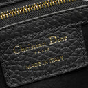 クリスチャン・ディオール Christian Dior レディ D-サイア ミディアム M11510TRL ブラック レザー 2WAYバッグ シャンパンゴールド金具 黒