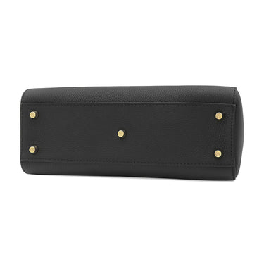 クリスチャン・ディオール Christian Dior レディ D-サイア ミディアム M11510TRL ブラック レザー 2WAYバッグ シャンパンゴールド金具 黒