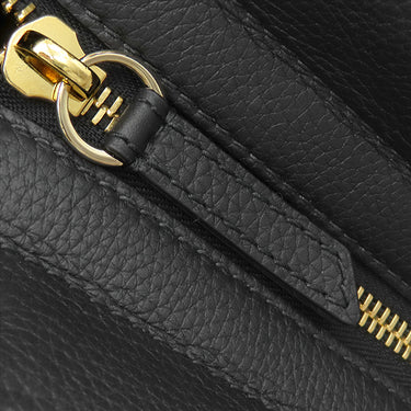 クリスチャン・ディオール Christian Dior レディ D-サイア ミディアム M11510TRL ブラック レザー 2WAYバッグ シャンパンゴールド金具 黒
