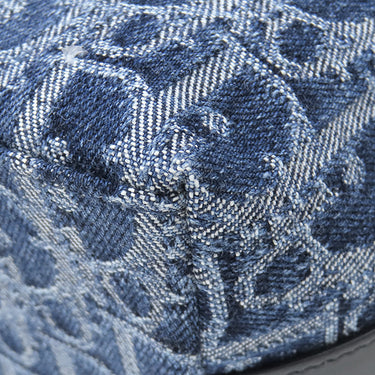 クリスチャン・ディオール Christian Dior オブリーク ホーボーバッグ S3202UDCE ブルー デニム ショルダーバッグ ゴールド金具 ディオールスター