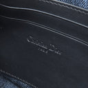 クリスチャン・ディオール Christian Dior オブリーク ホーボーバッグ S3202UDCE ブルー デニム ショルダーバッグ ゴールド金具 ディオールスター