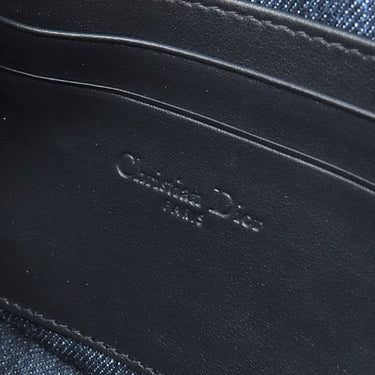 クリスチャン・ディオール Christian Dior オブリーク ホーボーバッグ S3202UDCE ブルー デニム ショルダーバッグ ゴールド金具 ディオールスター