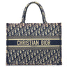 クリスチャン・ディオール Christian Dior ブックトート ミディアム M1296ZR1W928 ネイビー キャンバス トートバッグ オブリーク Book Tote
