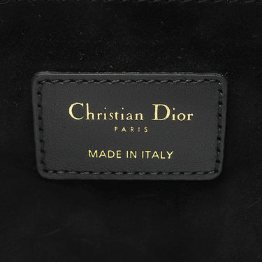 クリスチャン・ディオール Christian Dior ブック トート バッグ ミディアム ブラック カーフ 2WAYバッグ シャンパンゴールド金具 肩掛け カナージュ Book Tote