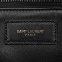 イヴ・サンローラン Yves Saint Laurent ワイド パファー 756269 ブラック レザー ナッパレザー トートバッグ ブラック金具 黒 ロゴ