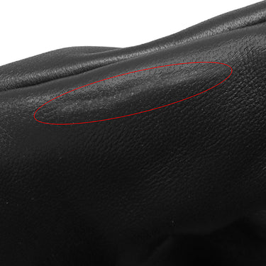 イヴ・サンローラン Yves Saint Laurent ワイド パファー 756269 ブラック レザー ナッパレザー トートバッグ ブラック金具 黒 ロゴ