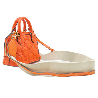 グッチ GUCCI GGマトラッセ 727793 オレンジ レザー 2WAYバッグ ゴールド金具 ダブルG ハンドバッグ ショルダー