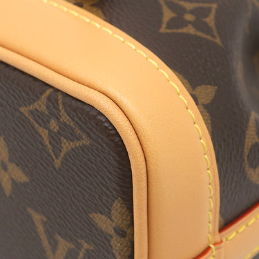 ルイヴィトン LOUIS VUITTON ナノ ノエ M81266 モノグラム モノグラムキャンバス 2WAYバッグ ゴールド金具 ショルダーバッグ ハンドバッグ 茶