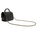 シャネル CHANEL マトラッセ 20 ブラック ラムスキン ショルダーバッグ ゴールド金具 ショルダー ライオン チャーム付き