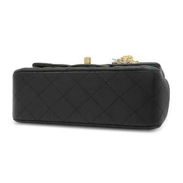 シャネル CHANEL マトラッセ 20 ブラック ラムスキン ショルダーバッグ ゴールド金具 ショルダー ライオン チャーム付き