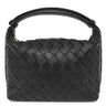 ボッテガヴェネタ BOTTEGA VENETA ウォレス ブラック カーフ ショルダーバッグ ゴールド金具 ハンドバッグ 肩掛け 黒