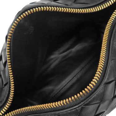 ボッテガヴェネタ BOTTEGA VENETA ウォレス ブラック カーフ ショルダーバッグ ゴールド金具 ハンドバッグ 肩掛け 黒