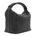 ボッテガヴェネタ BOTTEGA VENETA ウォレス ブラック カーフ ショルダーバッグ ゴールド金具 ハンドバッグ 肩掛け 黒