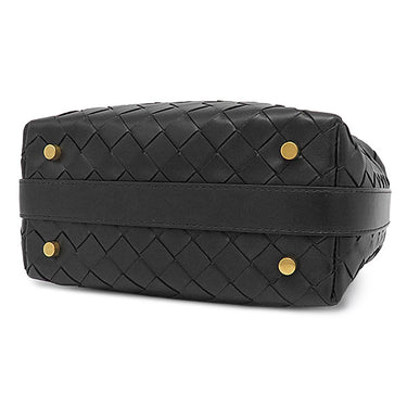 ボッテガヴェネタ BOTTEGA VENETA ウォレス ブラック カーフ ショルダーバッグ ゴールド金具 ハンドバッグ 肩掛け 黒