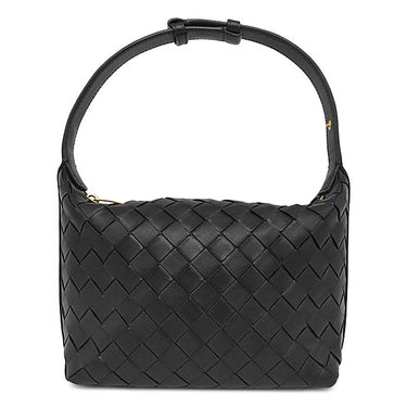 ボッテガヴェネタ BOTTEGA VENETA ウォレス ブラック カーフ ショルダーバッグ ゴールド金具 ハンドバッグ 肩掛け 黒