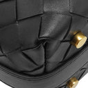 ボッテガヴェネタ BOTTEGA VENETA ウォレス ブラック カーフ ショルダーバッグ ゴールド金具 ハンドバッグ 肩掛け 黒