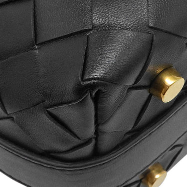 ボッテガヴェネタ BOTTEGA VENETA ウォレス ブラック カーフ ショルダーバッグ ゴールド金具 ハンドバッグ 肩掛け 黒
