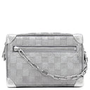 ルイヴィトン LOUIS VUITTON ミニ ソフトトランク M59726 ダミエグリッター レザー ショルダーバッグ シルバー金具 ラメ グリッター チェーン