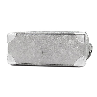 ルイヴィトン LOUIS VUITTON ミニ ソフトトランク M59726 ダミエグリッター レザー ショルダーバッグ シルバー金具 ラメ グリッター チェーン