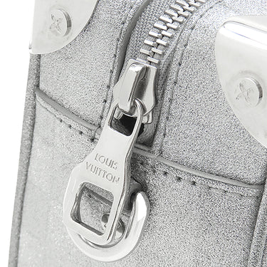 ルイヴィトン LOUIS VUITTON ミニ ソフトトランク M59726 ダミエグリッター レザー ショルダーバッグ シルバー金具 ラメ グリッター チェーン