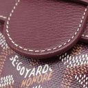 ゴヤール GOYARD サイゴン ミニ ソフトバッグ バーガンディ カーフ ゴヤールディンキャンバス シュヴロッシュカーフスキン 2WAYバッグ シルバー金具 ショルダー ハンドバッグ ヘリンボーン柄