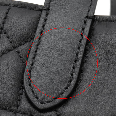 クリスチャン・ディオール Christian Dior Toujours バーティカル トート スモール M2835OSNW_M900 ブラック カーフ 2WAYバッグ ゴールド金具 マクロカナージュ