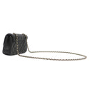 シャネル CHANEL マトラッセ ミニフラップ ブラック ラムスキン ショルダーバッグ シャンパンゴールド金具 黒 ココマーク ショルダー