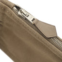 エルメス HERMES ヴァルパライソ ロング PM エトゥープ トワルシェブロン レザー ハンドバッグ シルバー金具 グレージュ