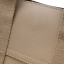 エルメス HERMES ヴァルパライソ ロング PM エトゥープ トワルシェブロン レザー ハンドバッグ シルバー金具 グレージュ