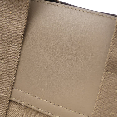 エルメス HERMES ヴァルパライソ ロング PM エトゥープ トワルシェブロン レザー ハンドバッグ シルバー金具 グレージュ